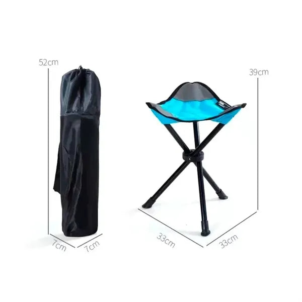 Mountaineering Tri-Leg Stool with carry bag