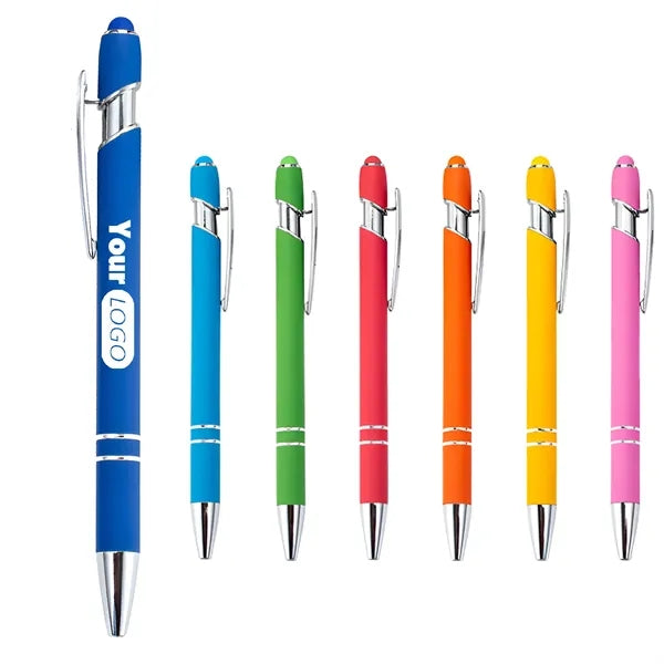 Laser Press Type Touch Stylus Metal Pen