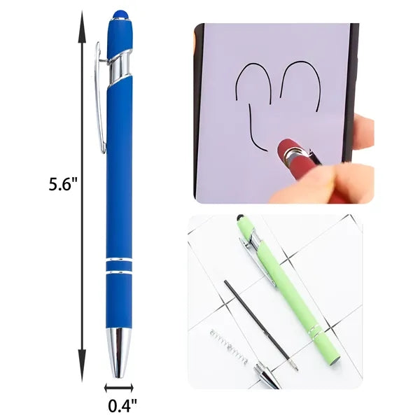 Laser Press Type Touch Stylus Metal Pen