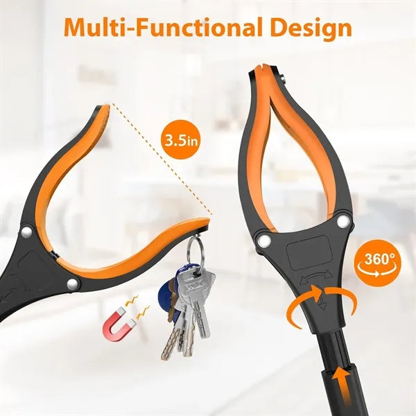 32" Long Foldable Lightweight Grabber Reacher Tool