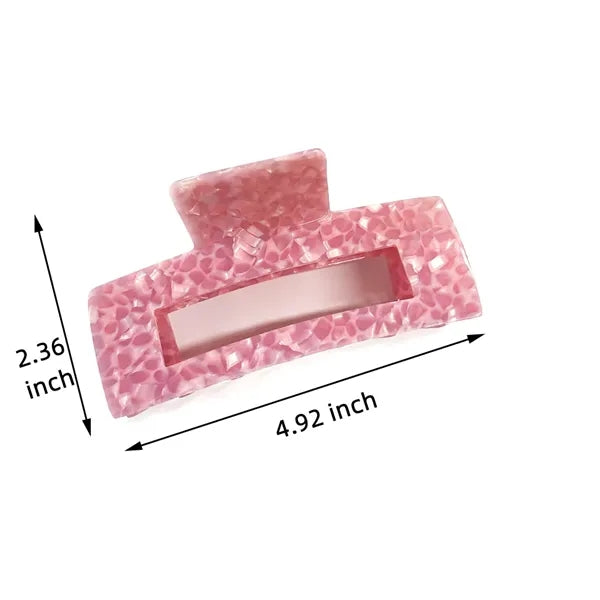 Sweet 4.92Inch Oversize Large Rectangular Acetate Hair Clip