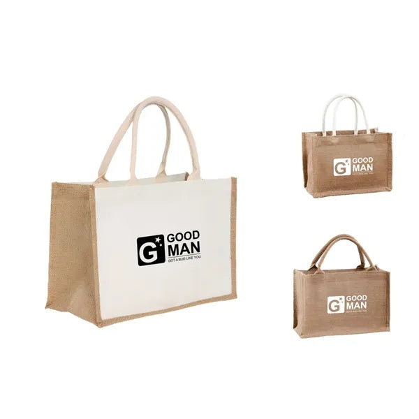 Eco-Friendly Linen & Canvas Tote Bag with Spacious Interior.