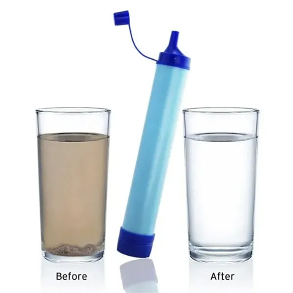 Portable Water Filter Straw Outdoor Survival Emergency Use