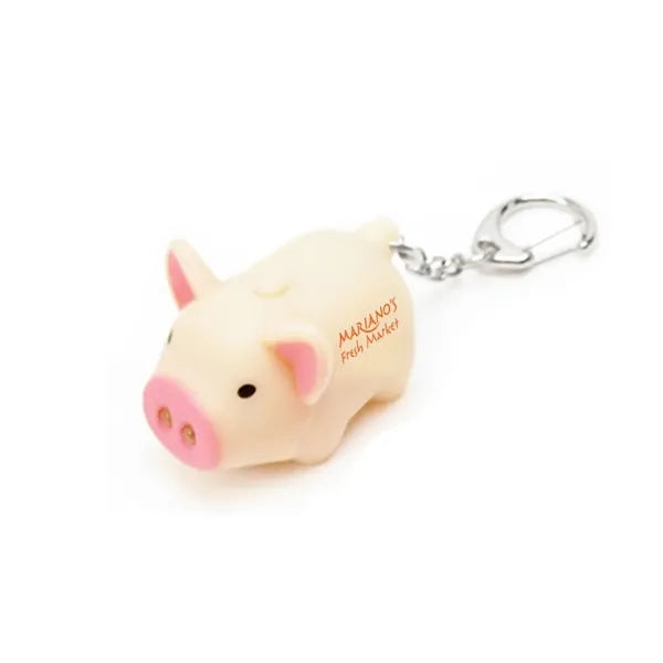 Light Up Pig Keychain