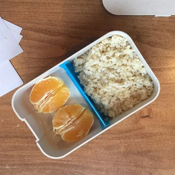Wheat Straw Lunch Box W/ Divider and Detachable Phone Stand