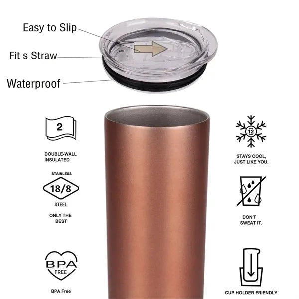 20OZ Stainless Steel Tumbler Water Bottle with Straw