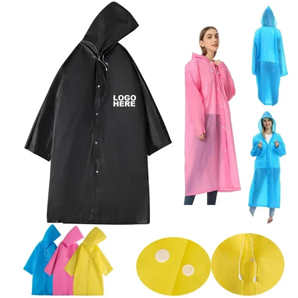 Outdoor Event EVA Rain Ponchos Waterproof Raincoats