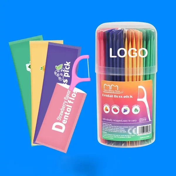 Individually Travel Dental Floss Pick 20PCS With Box