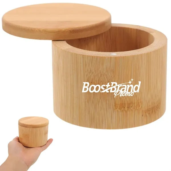 Bamboo Storage Box with Lid for Spices & Essentials