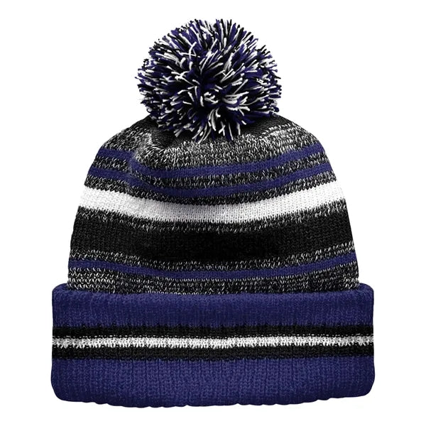 Classic Cuff Winter Beanie Hat with Pom Toque