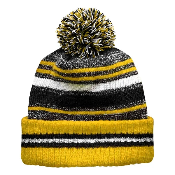 Classic Cuff Winter Beanie Hat with Pom Toque