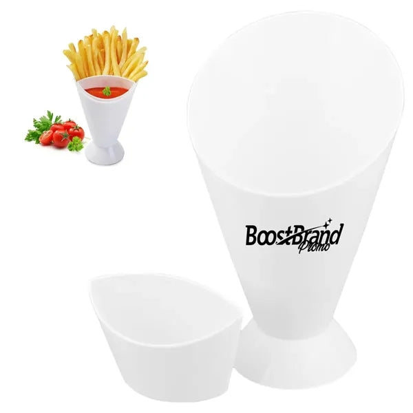 French Fry & Sauce Dipping Cone Holder for Snacks