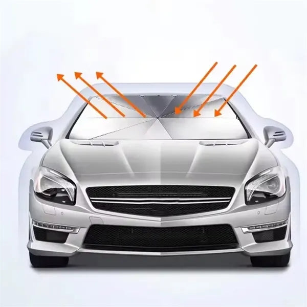 Foldable car sunshade umbrella