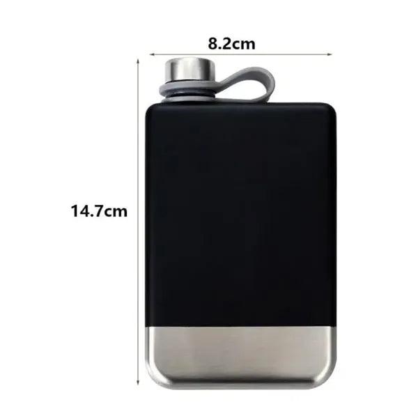 9Oz. Stainless Steel Hip Flask with Screw Cap