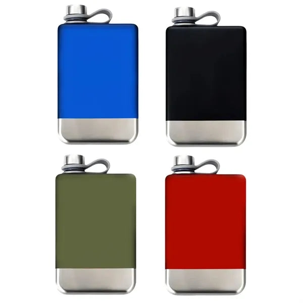 9Oz. Stainless Steel Hip Flask with Screw Cap