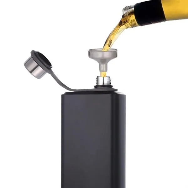 9Oz. Stainless Steel Hip Flask with Screw Cap