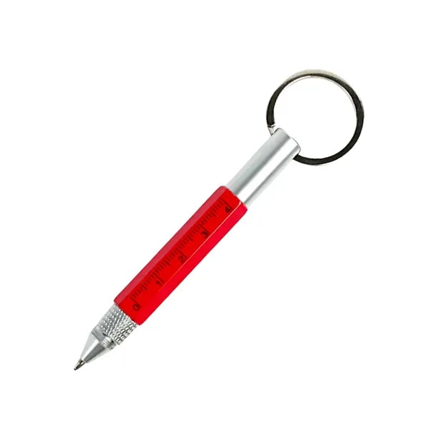 Multi-Purpose Mini Keychain Metal Ballpoint Pen