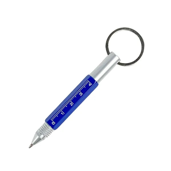 Multi-Purpose Mini Keychain Metal Ballpoint Pen