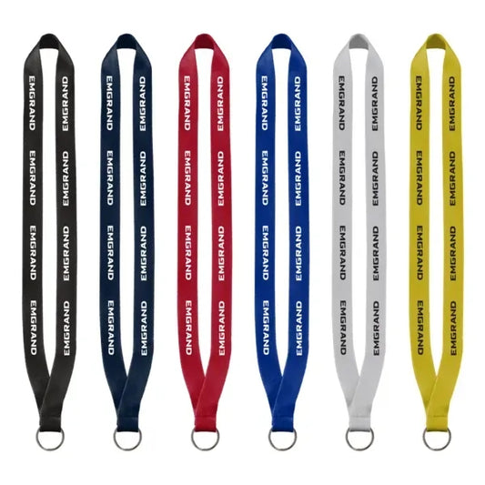 3/4" Polyester Sewn Lanyard with Silver Split-Ring