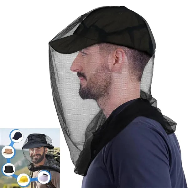 Bug Protection Net: Large, Fine Holes, Fits All Hats