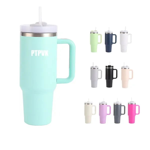 40 Oz. Thermal Travel Cups in Stainless Steel