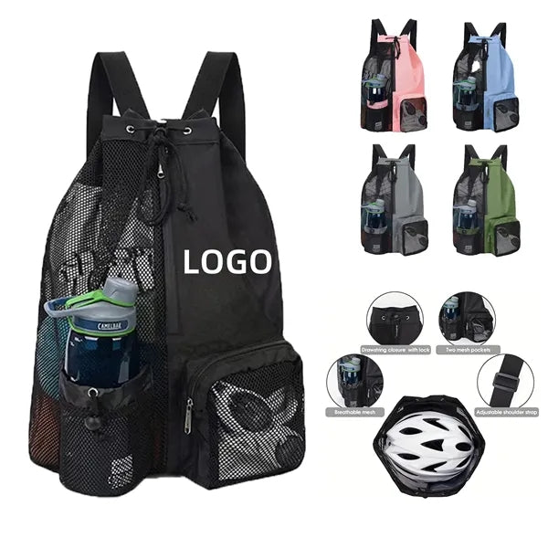 Drawstring Ventilator Mesh Equipment Bag