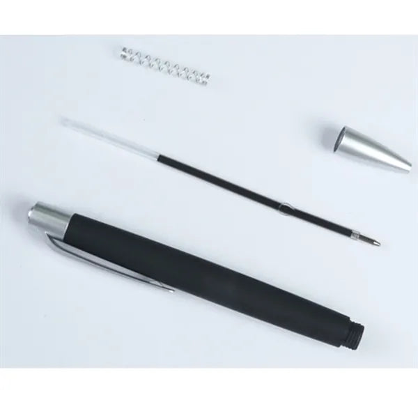 Plastic Rubber Retractable Ballpoint Hotel Pen, 1mm