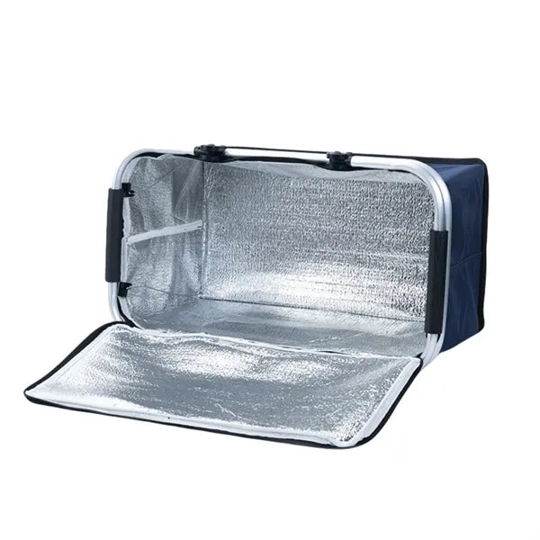 Sturdy Aluminum Frame Insulated Folding Picnic Basket