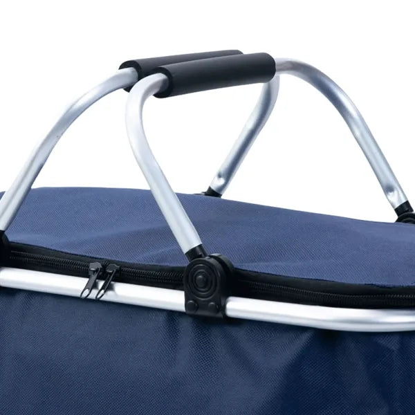 Sturdy Aluminum Frame Insulated Folding Picnic Basket