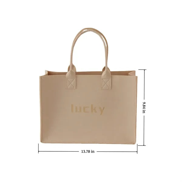 Felt tote bag
