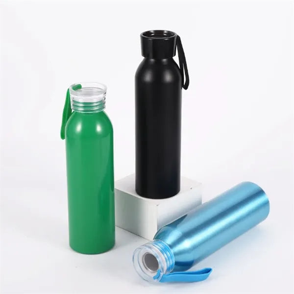 20Oz. Sports Water Bottle with Screw Cap and Carry Strap