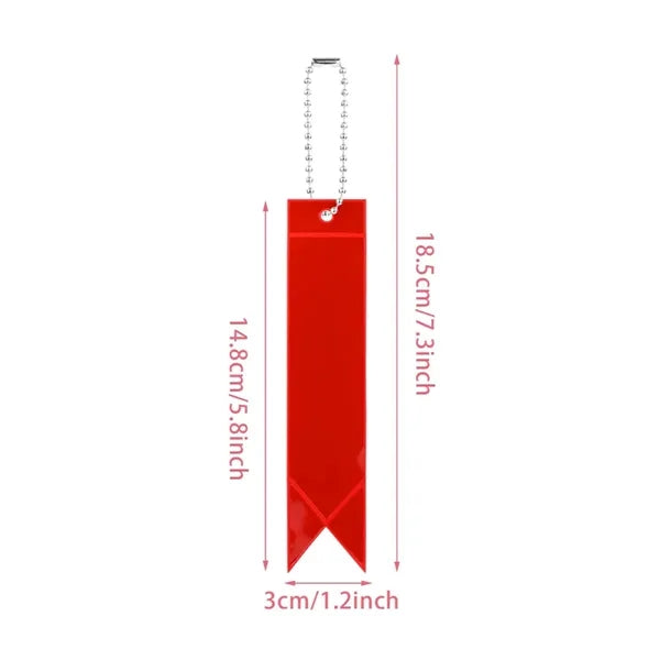 Reflective Safety Tag with Ball Chain for Visibility