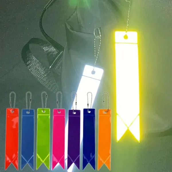 Reflective Safety Tag with Ball Chain for Visibility