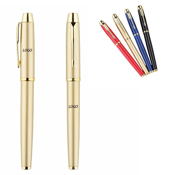 Black Carbon Customized LOGO Advertising Metal Neutral Pen