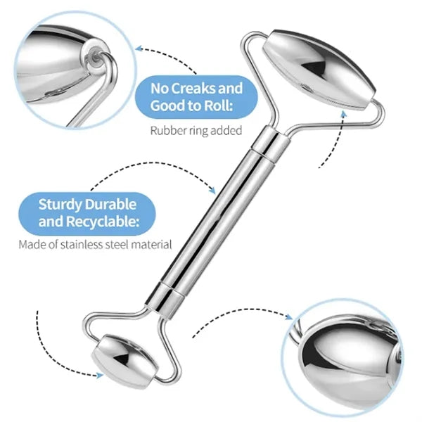 Double Head Facial Massage Roller
