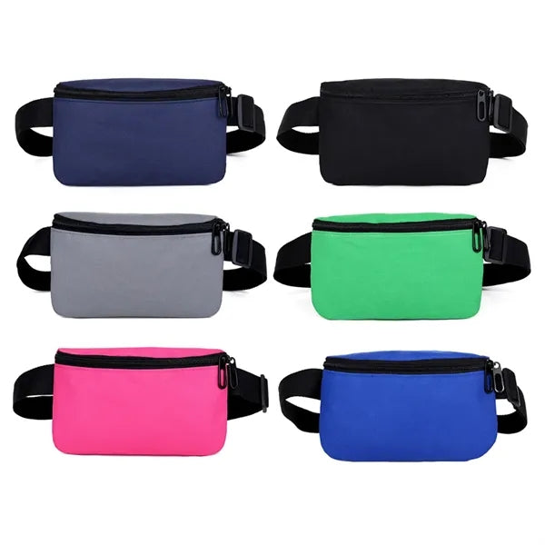 Adjustable Sports Waist Bag with Zipper Pocket