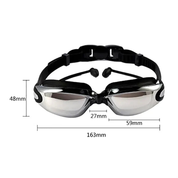 Anti Fog Mirror Swimming Goggles with UV Protection