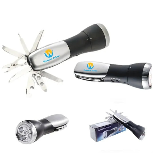 Multi-Purpose Outdoor Knife Lighting Warning Flashlight
