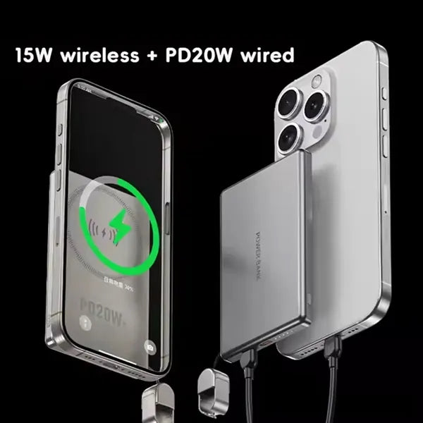 5000Mah Silm Wireless Power Bank