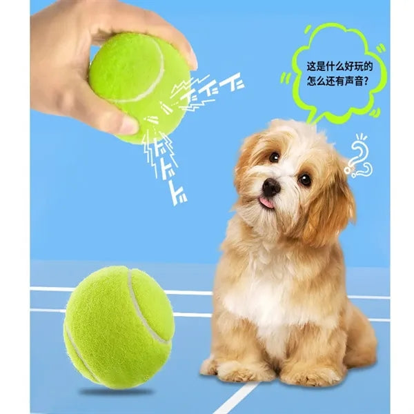 Squeak Dog Toy Tennis Ball Pet Clinic Advertising Favors