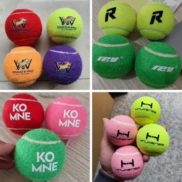 Squeak Dog Toy Tennis Ball Pet Clinic Advertising Favors