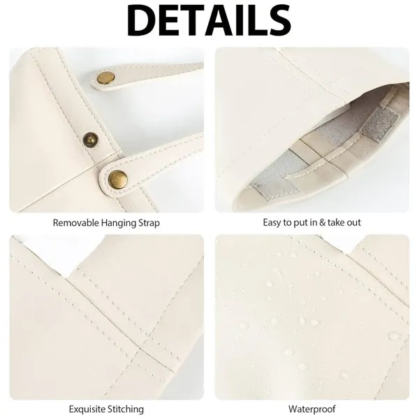 Multifunctional Multicolor Hanging Leather Car Tissue Holder