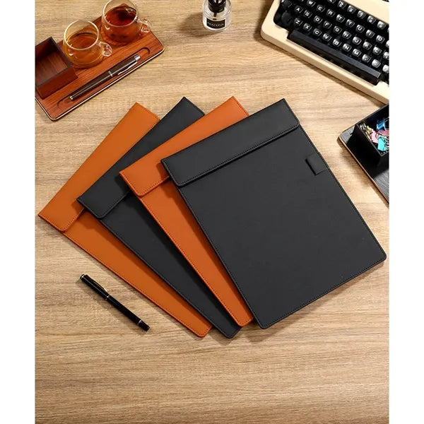 A4 Foldable Waterproof Magnetic Leather Meeting Pad