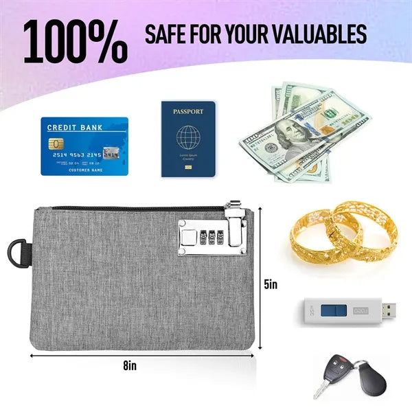 Multifunctional Mini Portable Password Lock Storage Bag