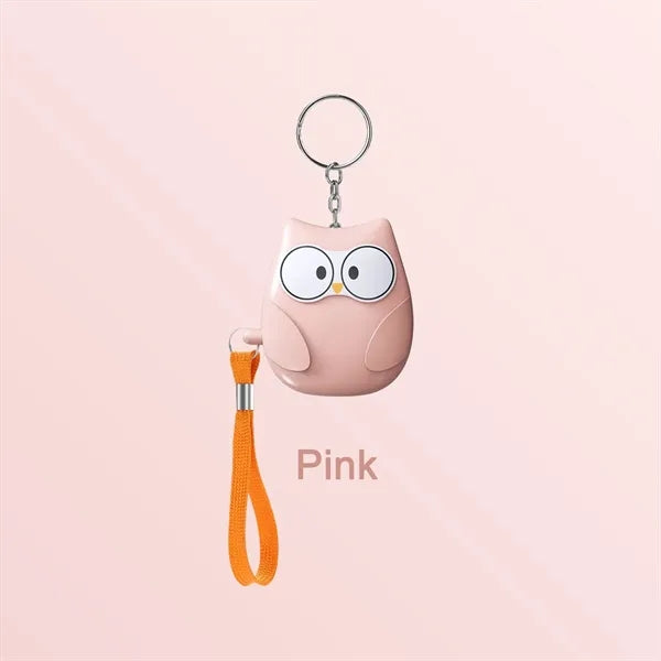 Owl Shape Environmentally Friendly Safety Alarm Keychain
