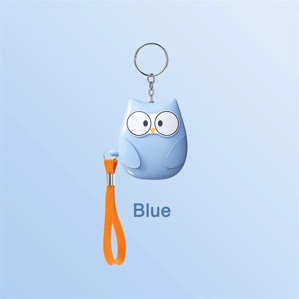Owl Shape Environmentally Friendly Safety Alarm Keychain