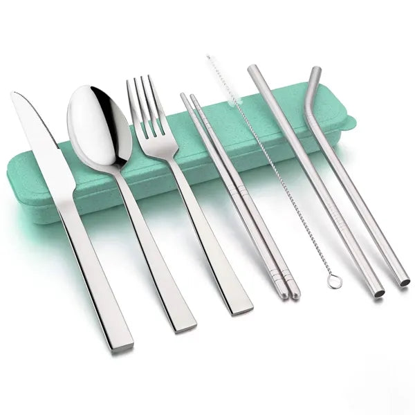 Thickened Stainless Steel Tableware Flatware Cutlery Set