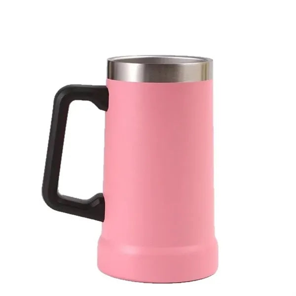 24 oz Stay-Chill Beer Stein Tumbler Mug with Handle