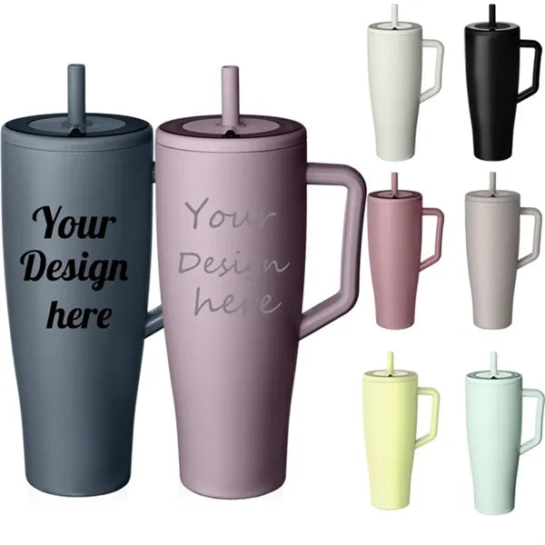 40oz Dual-Drink 304 Stainless Steel Mega Tumbler Cup