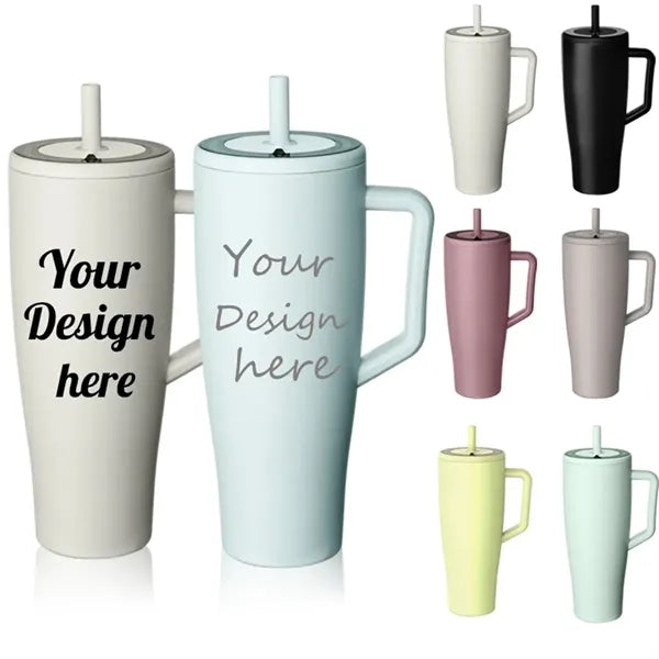 40oz Dual-Drink 304 Stainless Steel Mega Tumbler Cup
